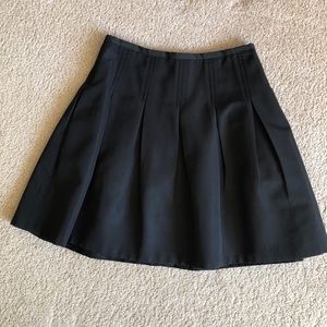 Gap Black Pleated Black Dressy Skirt